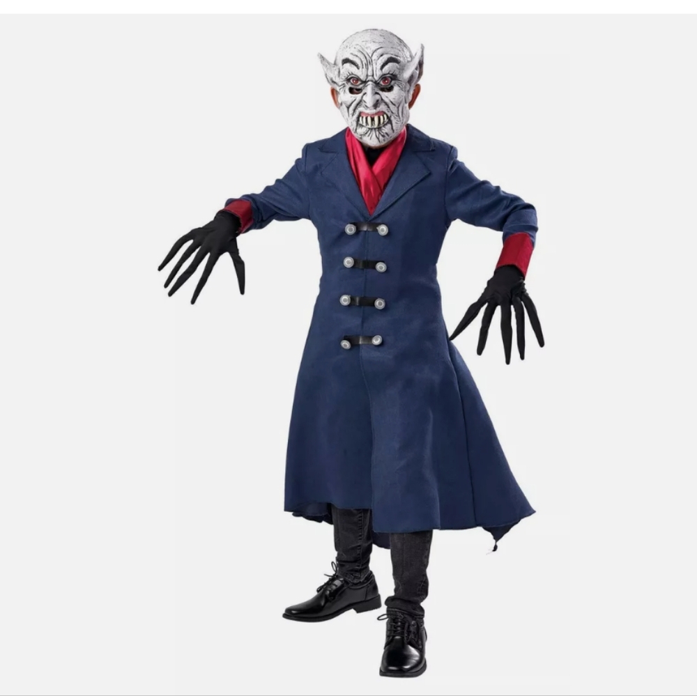 Kids Vampire Costume with Mask - Blue and Red